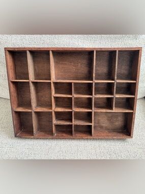 Wooden Wall Trinket Display Shelf